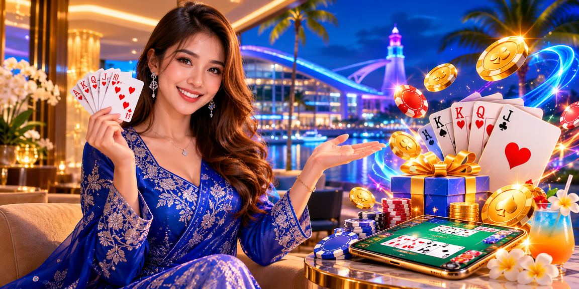 Terengganu baju kurung-themed rummy game in an online casino